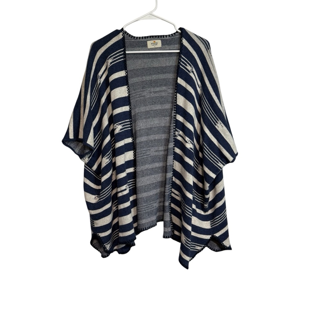 Marine Layer Knit Cotton Sweater Poncho size M L
